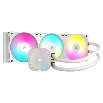 CORSAIR NAUTILUS 360 RS ARGB 360mm AIO Liquid CPU Cooler - White