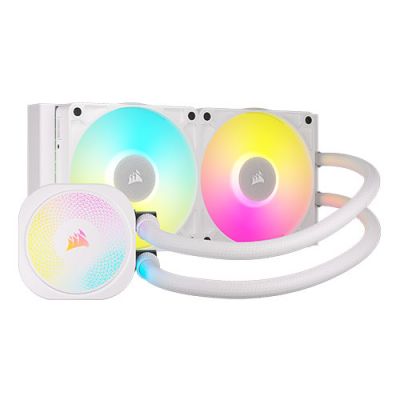 CORSAIR iCUE LINK TITAN 240 RX RGB 240mm AIO Liquid CPU Cooler - White