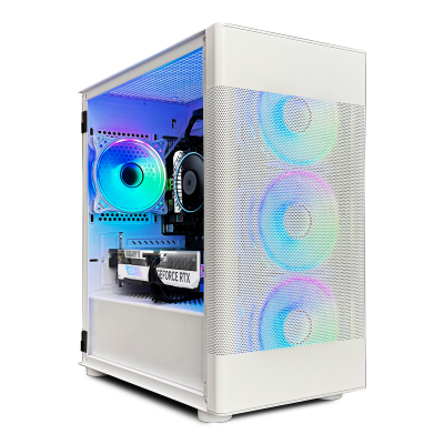 Pure White | Intel Core i5 12400F| NVIDIA RTX 4060 8GB | Custom Gaming PC
