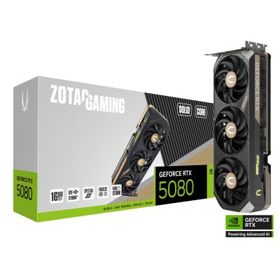 Zotac GeForce RTX 5080 Solid Core 16GB Graphics Card