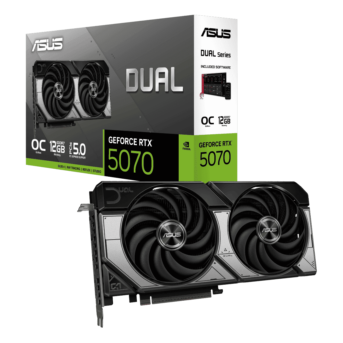 ASUS GeForce RTX 5070 DUAL OC 12GB Graphics Card | Fierce PC