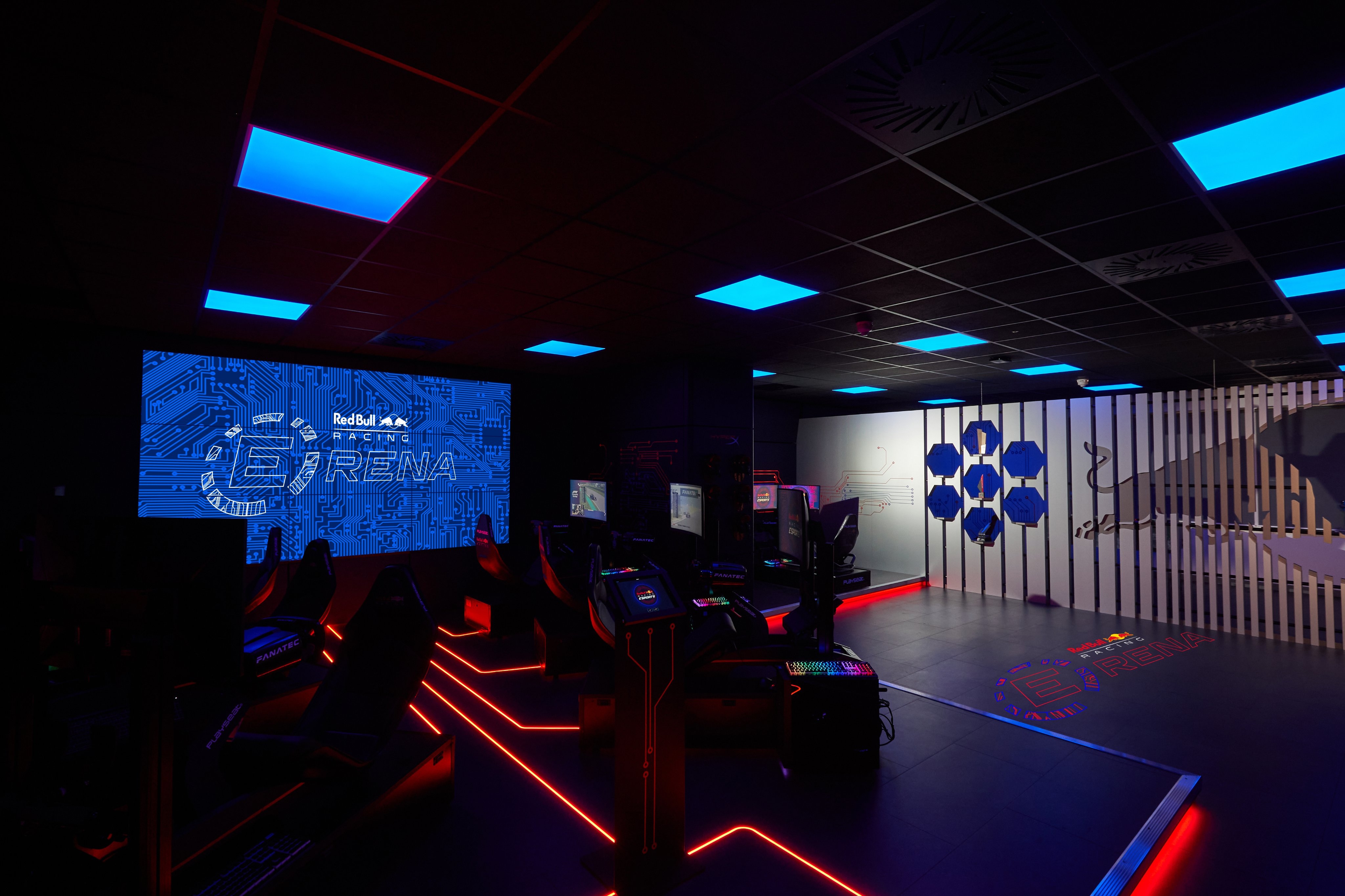 inside of the Red Bull Racing Erena