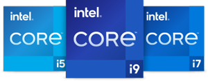 Intel Core I9, Intel Core i7, Intel Core i5