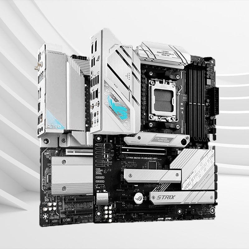 White Gaming Motherboard