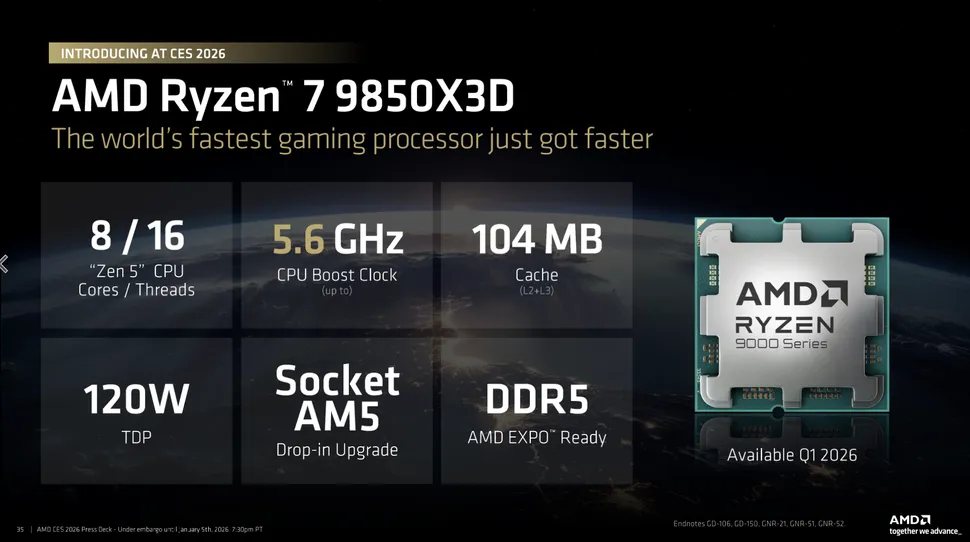 Introducing the Ryzen 7 9850X3D - Fierce PC Blog | Fierce PC